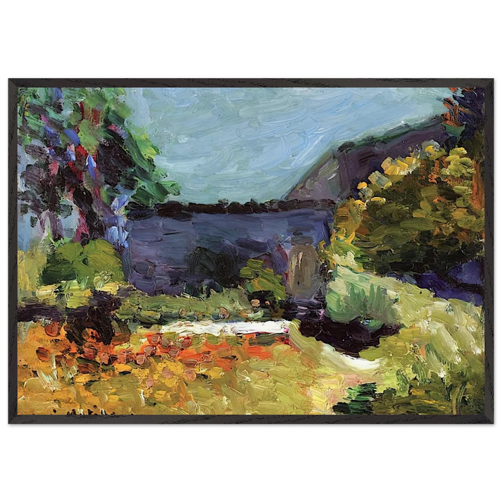 LANDSCAPE 1898 - Henri Matisse 70x100 cm / 28x40 inches Framed Art Print – Black Wooden Frame