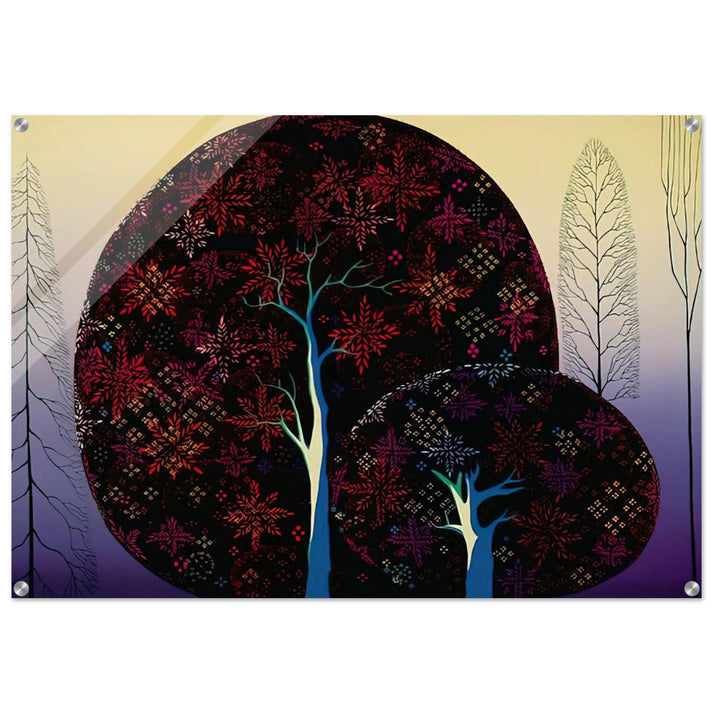 A Tree Poem - Eyvind Earle Acrylic Print - 70x100 cm / 28x40″ inches | Eyvind Earle Wall Art | Eyvind Earle Prints