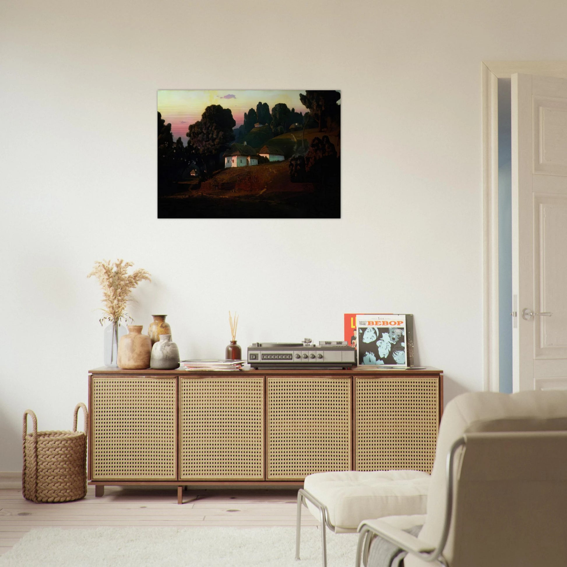 Evening in Ukraine - Arkhyp Kuindzhi Brushed Aluminum Print - 70x100 cm / 28x40 inches | Arkhyp Kuindzhi Aluminum Print | Arkhyp Kuindzhi Prints