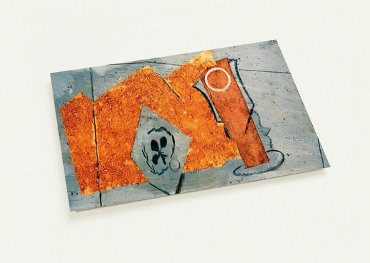 Playing Card and Glass - 1914 By Pablo Picasso Pack of 10 Post Cards | Pablo Picasso Post Cards | A6 (10.5 x 14.8 cm) - 4.1 x 5.8 inches