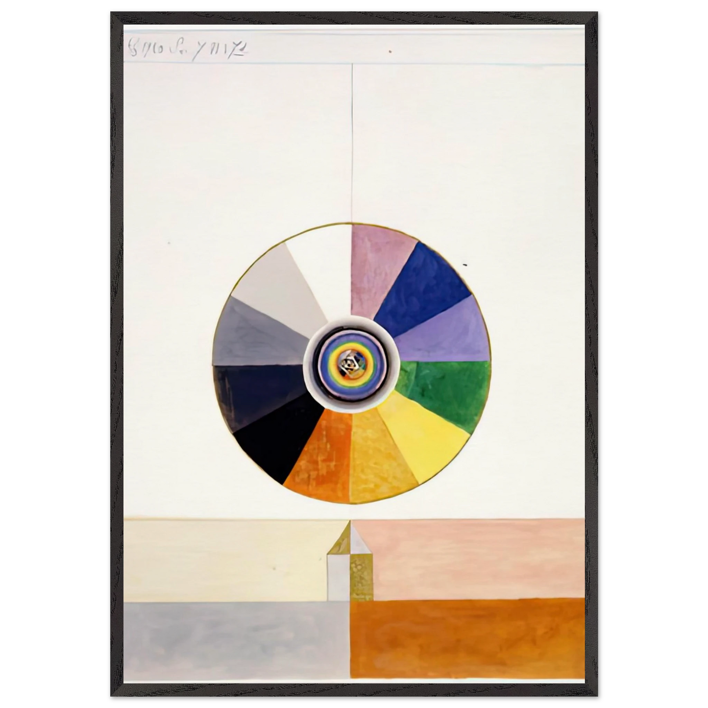 SERIES VII NO 7D 1920 - Hilma af Klint Framed Art Print – Black Wooden Frame - Default Title - -Framed Art Print