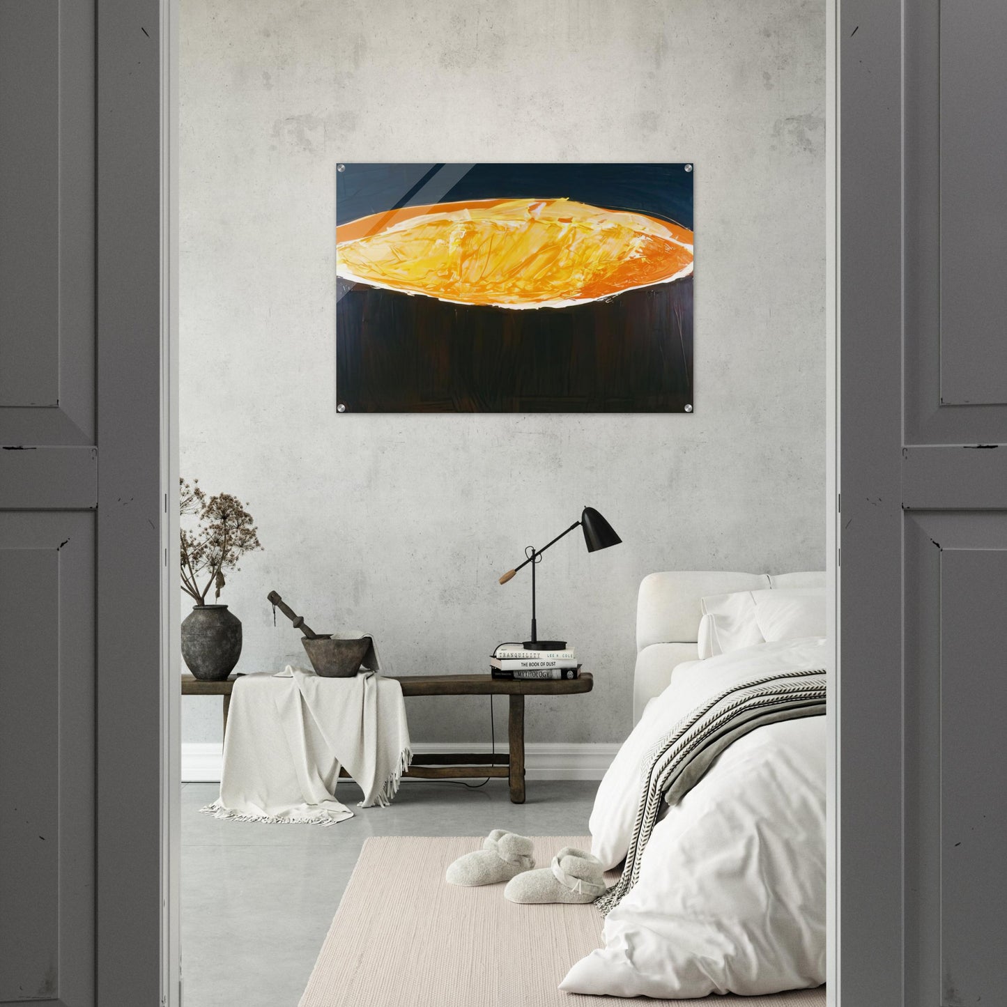 Volcano, The Heat - 1983 - Ronnie Landfield Acrylic Print - 70x100 cm / 28x40″ inches | Ronnie Landfield Wall Art | Ronnie Landfield Prints