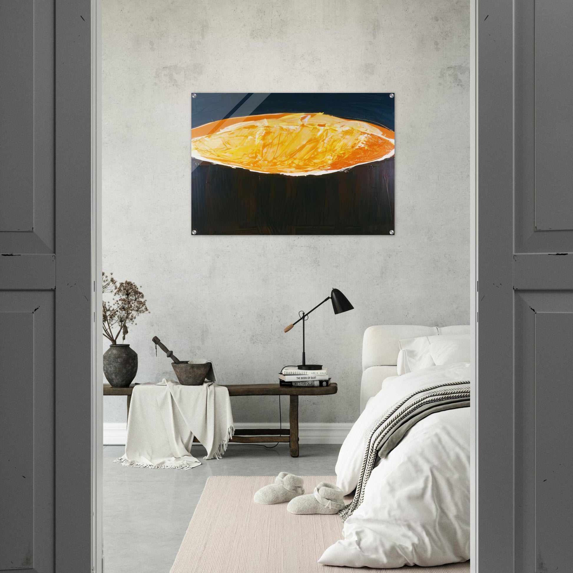 Volcano, The Heat - 1983 - Ronnie Landfield Acrylic Print - 70x100 cm / 28x40″ inches | Ronnie Landfield Wall Art | Ronnie Landfield Prints