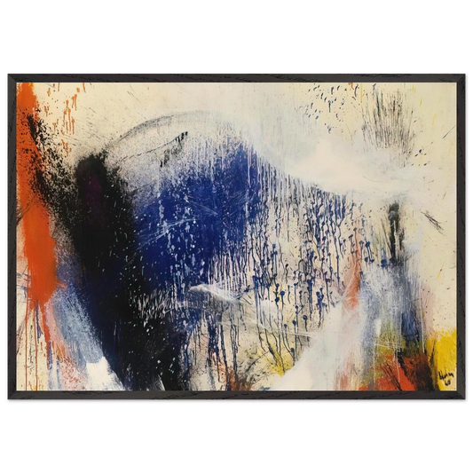 Untitled - 1960 N2 - Norman Bluhm Framed Art Print – Black Wooden Frame - Default Title - -Framed Art Print