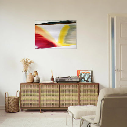 Phenomena Pointed East - Abstract Expressionism, Color Field Painting - Paul Jenkins Brushed Aluminum Print - 70x100 cm / 28x40 inches | Paul Jenkins Aluminum Print | Paul Jenkins Prints