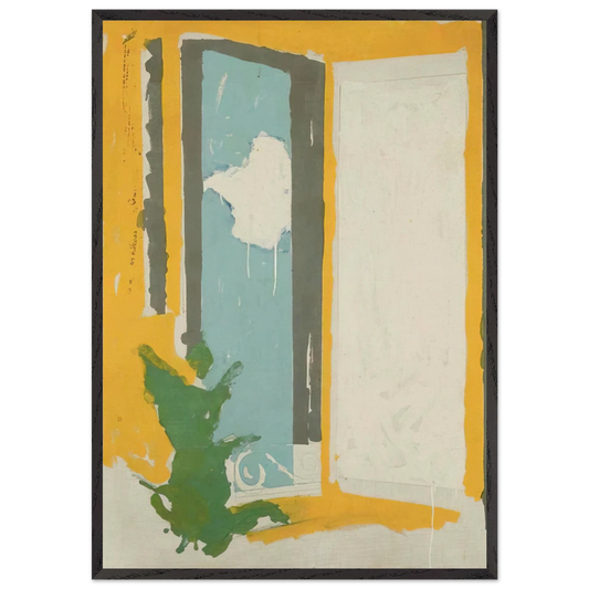 Interno  Esterno - 1976 - Mario Schifano Framed Art Print – Black Wooden Frame - Default Title - -Framed Art Print