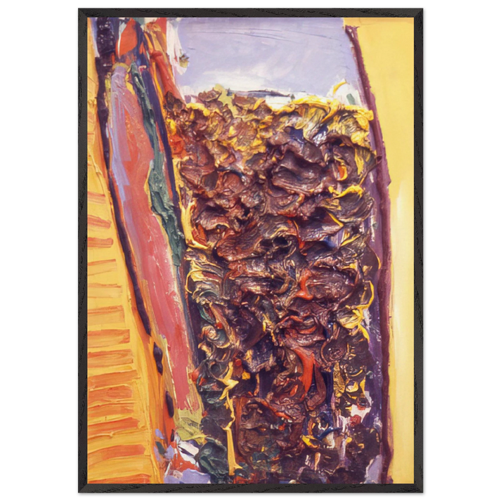 For Vincent Van Gogh - 1972 - Ronnie Landfield 70x100 cm / 28x40 inches Framed Art Print – Black Wooden Frame