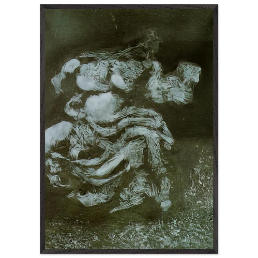 A FATE OF THE PARTHENON - Salvador Dali Framed Art Print – Black Wooden Frame - Default Title - -Framed Art Print