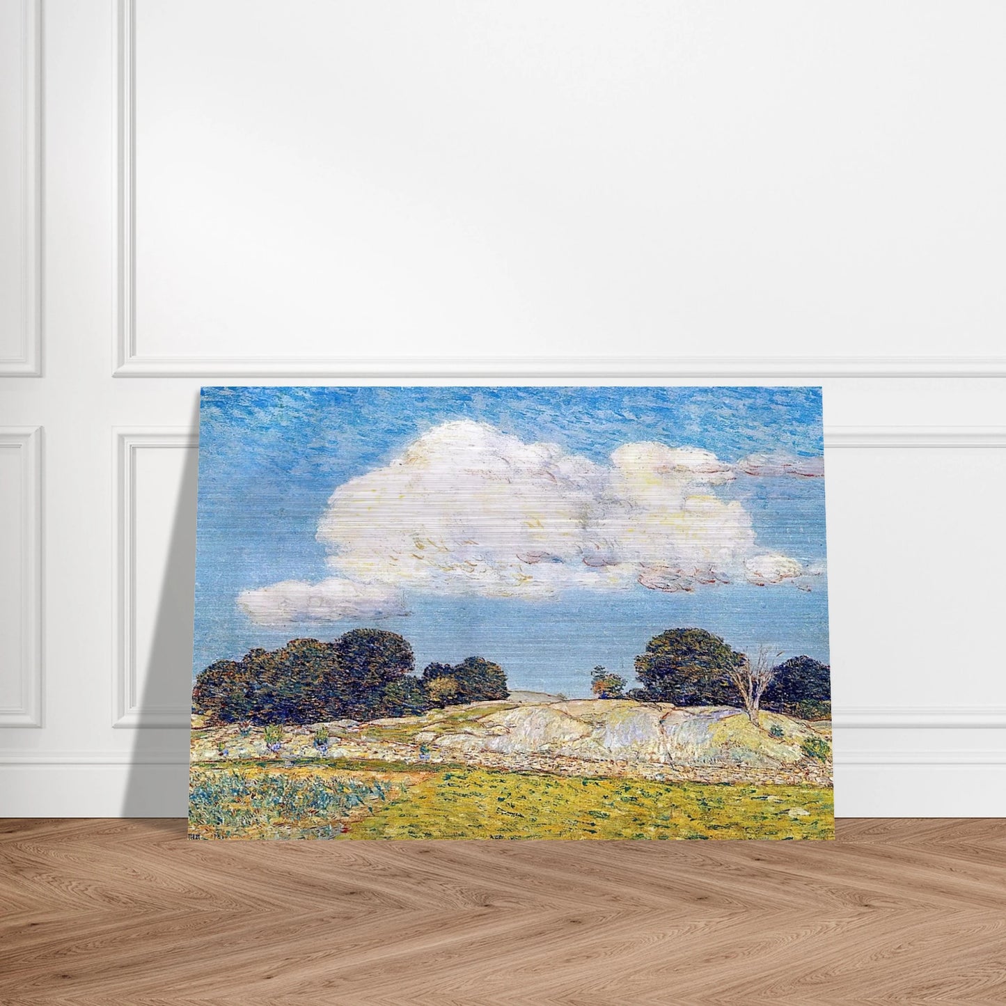 Dragon Cloud, Old Lyme - Childe Hassam Brushed Aluminum Print - 70x100 cm / 28x40 inches | Childe Hassam Aluminum Print | Childe Hassam Prints