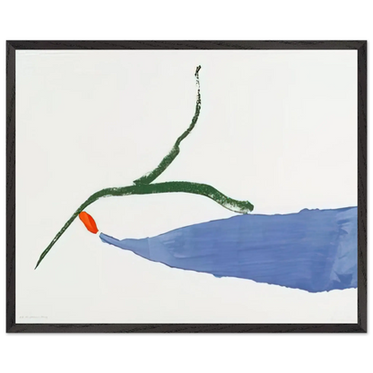 Helen Frankenthaler - A Little Zen - 1970 Wall art - 20x25 cm / 8x10 Inches - Premium Wooden Framed Poster With Fine Art Paper - Black frame