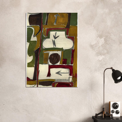 Untitled - 1956 - Will Barnet Brushed Aluminum Print - 70x100 cm / 28x40 inches | Will Barnet Aluminum Print | Will Barnet Prints