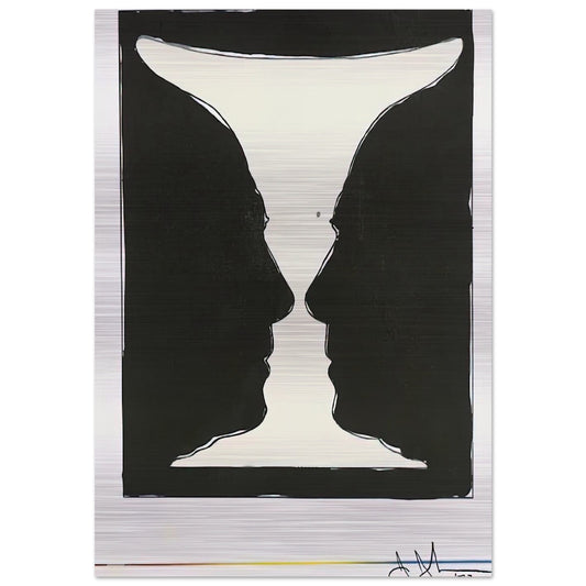 CUP 2 PICASSO 1973 - Jasper Johns Brushed Aluminum Print - 70x100 cm / 28x40 inches | Jasper Johns Aluminum Print | Jasper Johns Prints