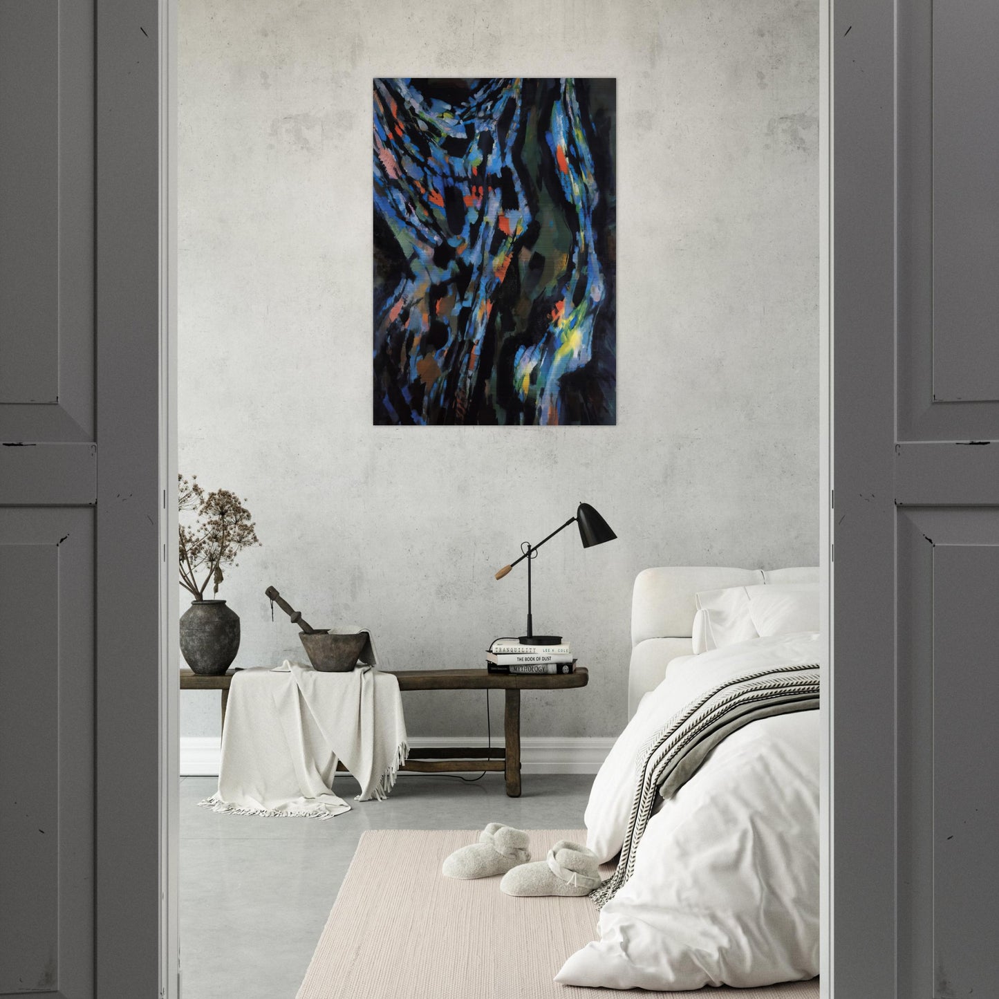Les Ténèbres - 1962 - Alfred Manessier Brushed Aluminum Print - 70x100 cm / 28x40 inches | Alfred Manessier Aluminum Print | Alfred Manessier Prints