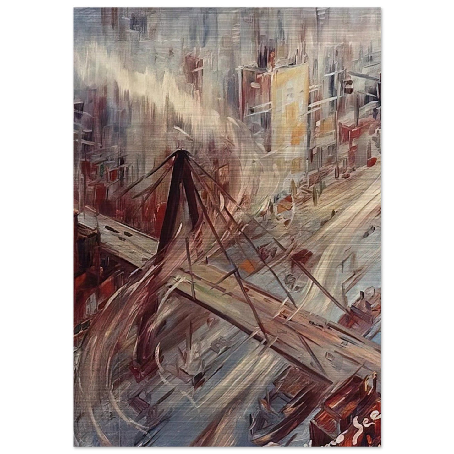 Untitled - 1967 - Konrad Zuse Brushed Aluminum Print - 70x100 cm / 28x40 inches | Konrad Zuse Aluminum Print | Konrad Zuse Prints