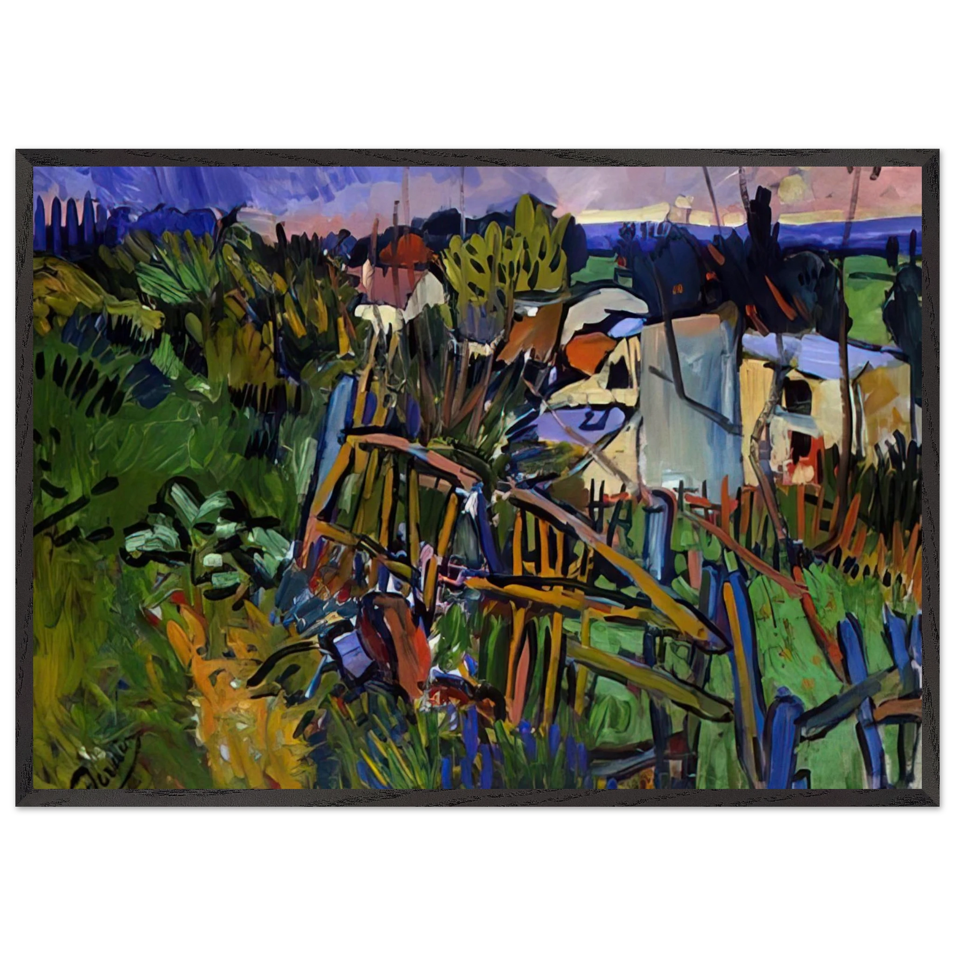 LANDSCAPE 1906 - Andre Derain Framed Art Print – Black Wooden Frame - Default Title - -Framed Art Print