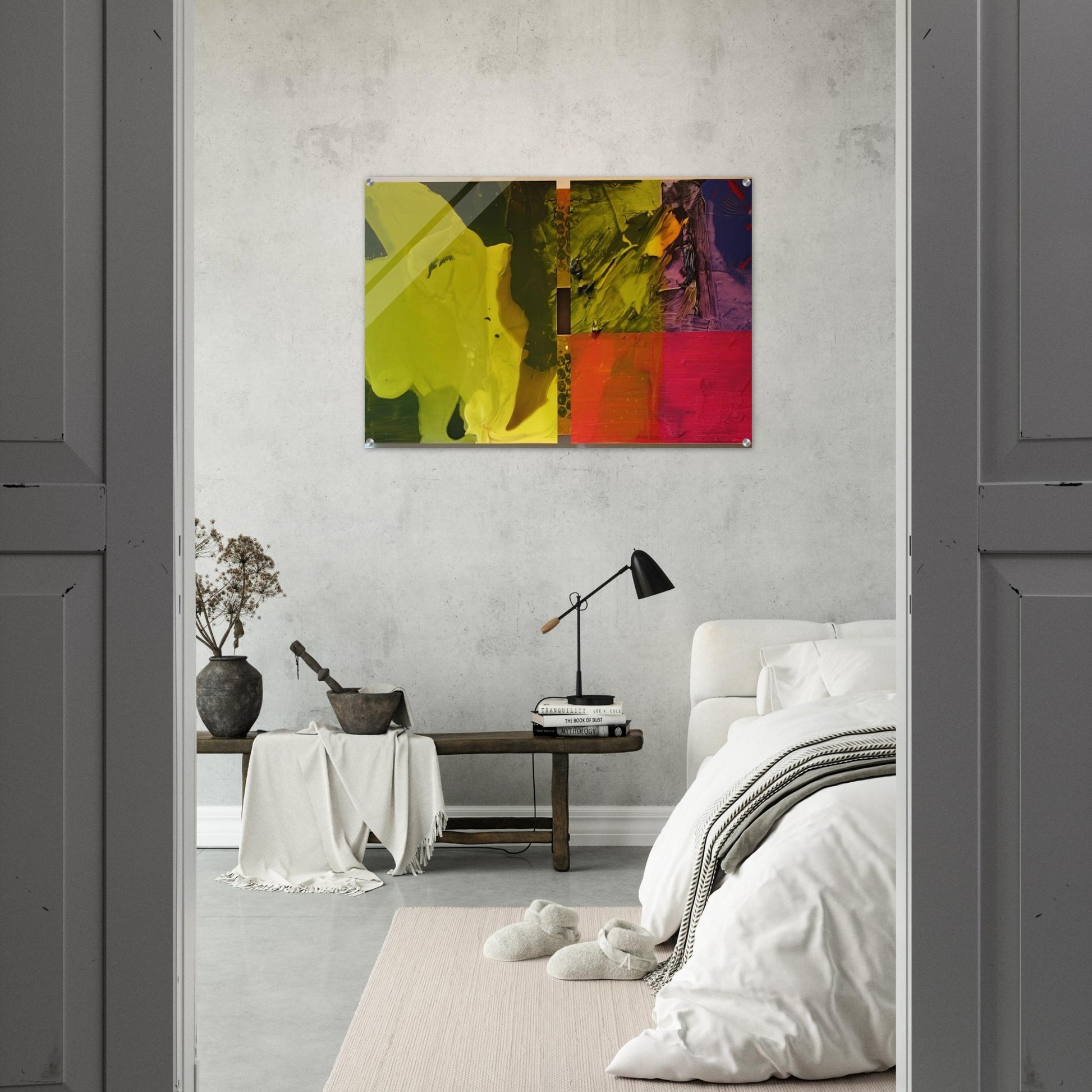 Sea Color - Sam Gilliam Acrylic Print - 70x100 cm / 28x40″ inches | Sam Gilliam Wall Art | Sam Gilliam Prints