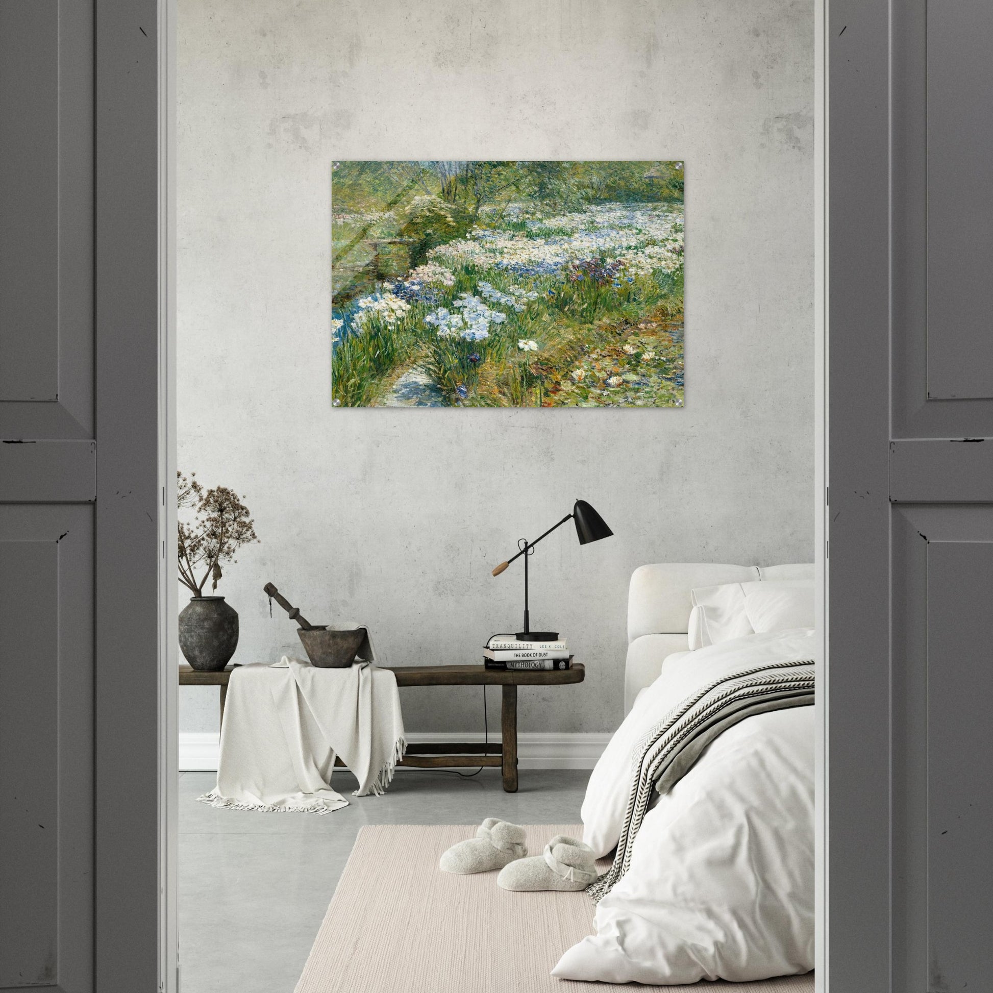 The Water Garden - Childe Hassam Acrylic Print - 70x100 cm / 28x40″ inches