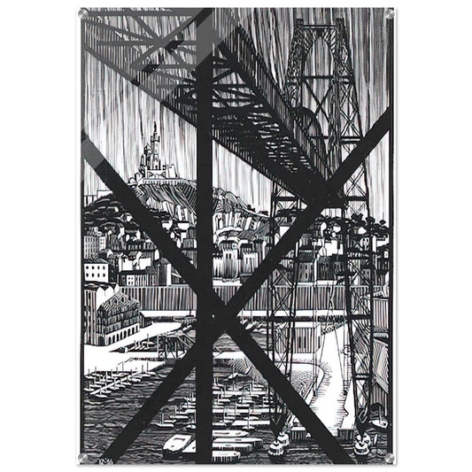 MARCEILLES DECEMBER 1936 1936 - MC Escher Acrylic Print - 70x100 cm / 28x40″ inches | Maurits Cornelis Escher Prints