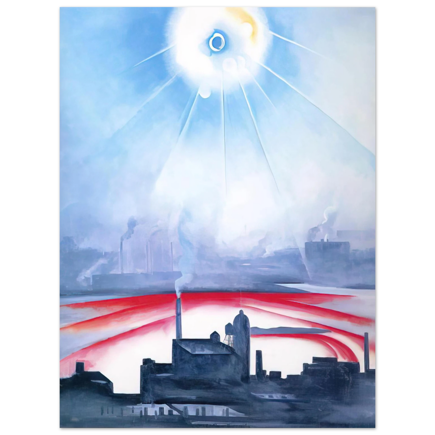 Georgia O'Keeffe - East River No 1 Fine Art Poster - 13x18 cm / 5x7 inches