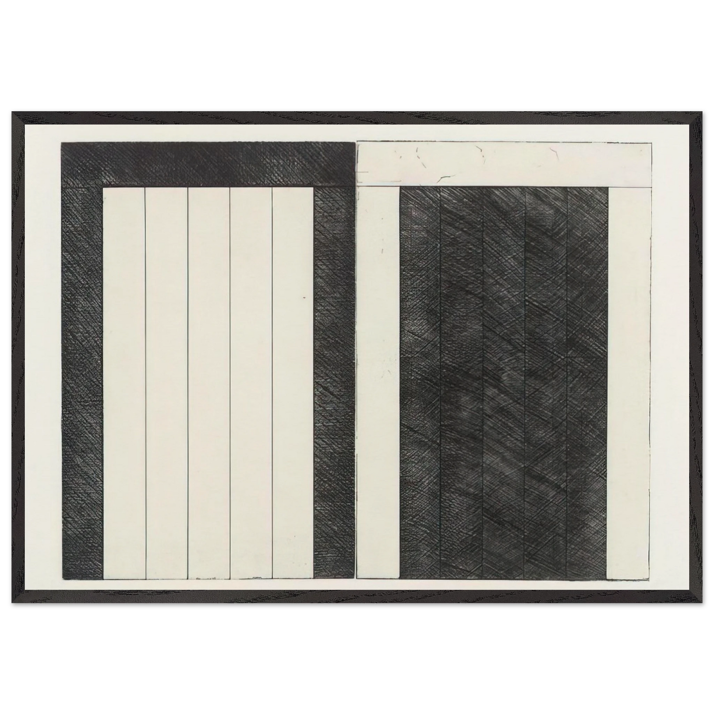 For Caroline - 1977 - Brice Marden Framed Art Print – Black Wooden Frame - Default Title - -Framed Art Print