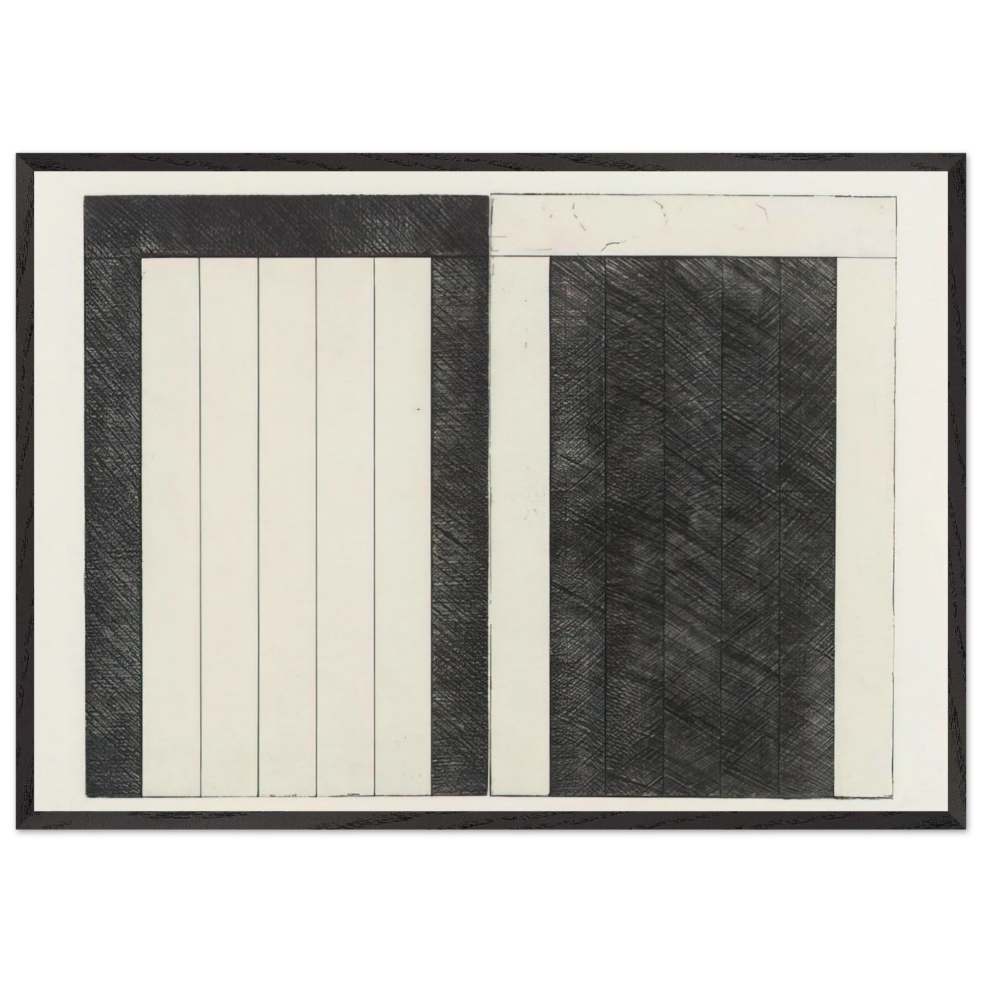 For Caroline - 1977 - Brice Marden Framed Art Print – Black Wooden Frame - Default Title - -Framed Art Print