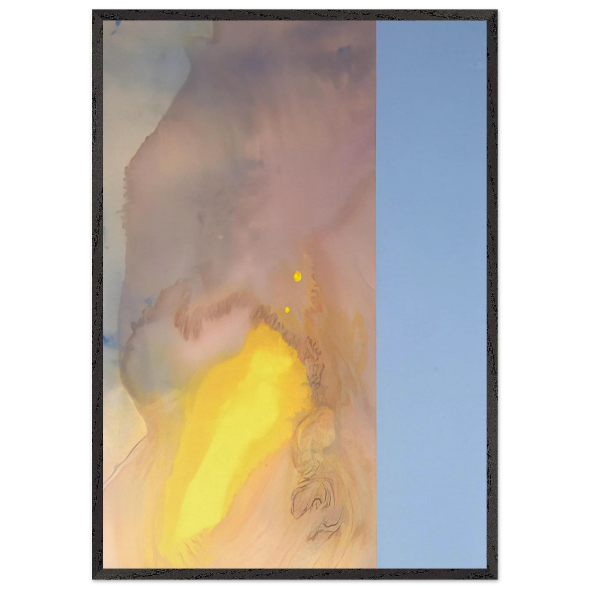 Shiloh - 1969 - Ronnie Landfield Framed Art Print – Black Wooden Frame - Default Title - -Framed Art Print