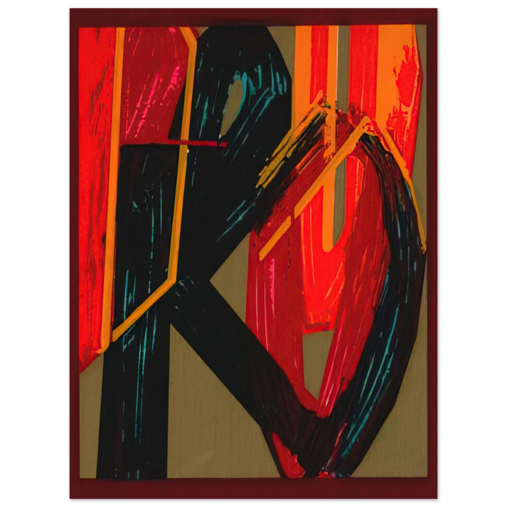 Joao Vieira - unknowntitle - Lettrism  75x100 cm / 30x40inches Fine Art Poster