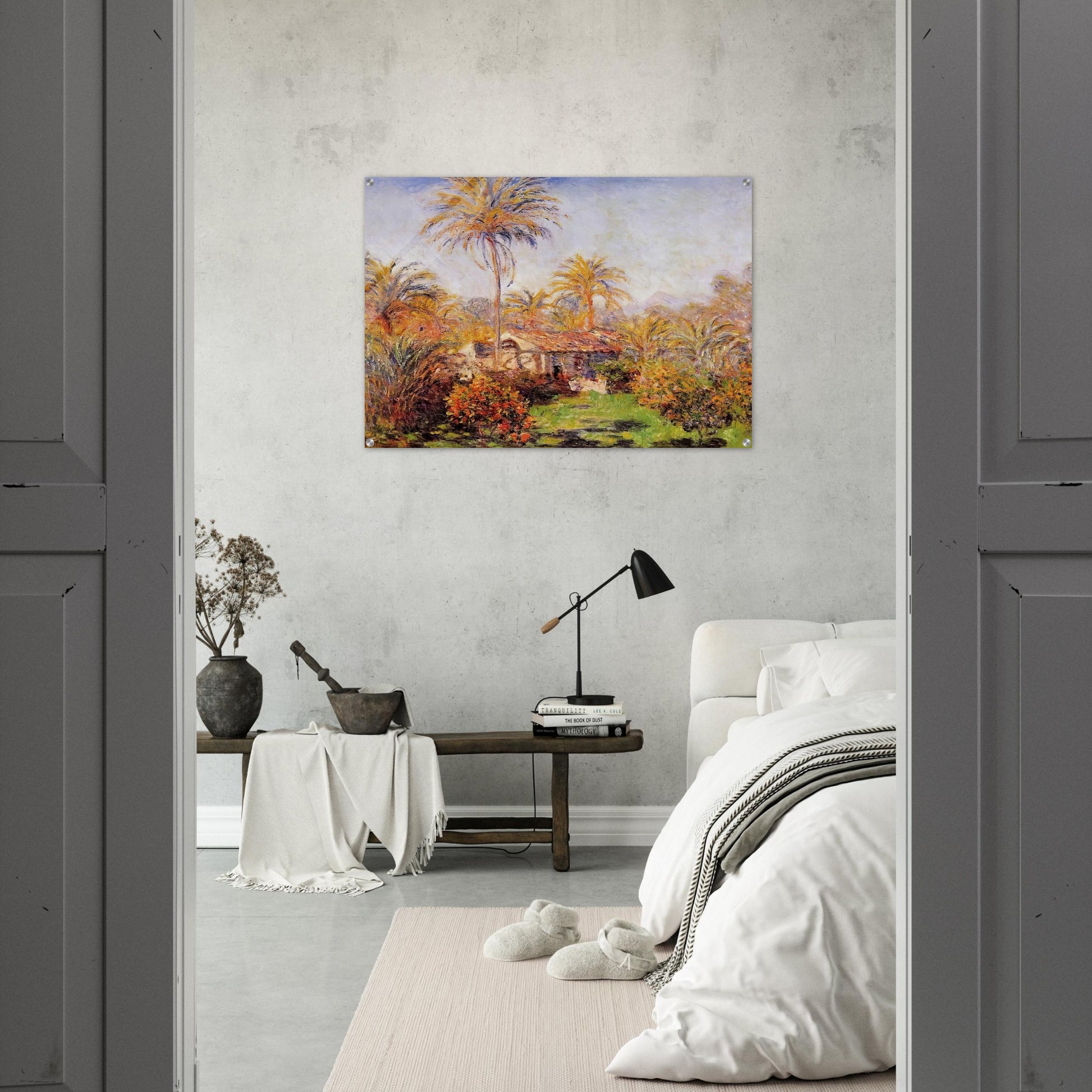 Small Country Farm in Bordighera - claude monet Acrylic Print - 70x100 cm / 28x40″ inches