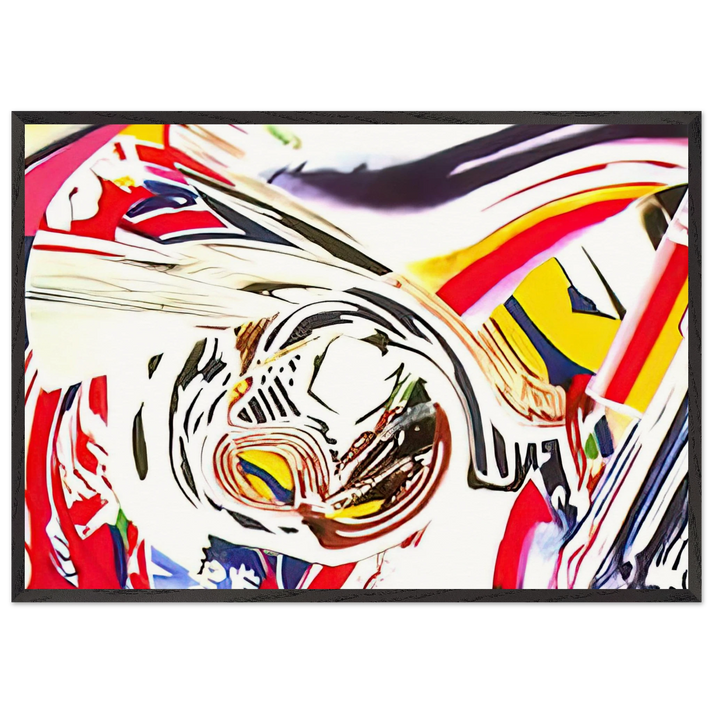 After Berlin V - James Rosenquist 70x100 cm / 28x40 inches Framed Art Print – Black Wooden Frame