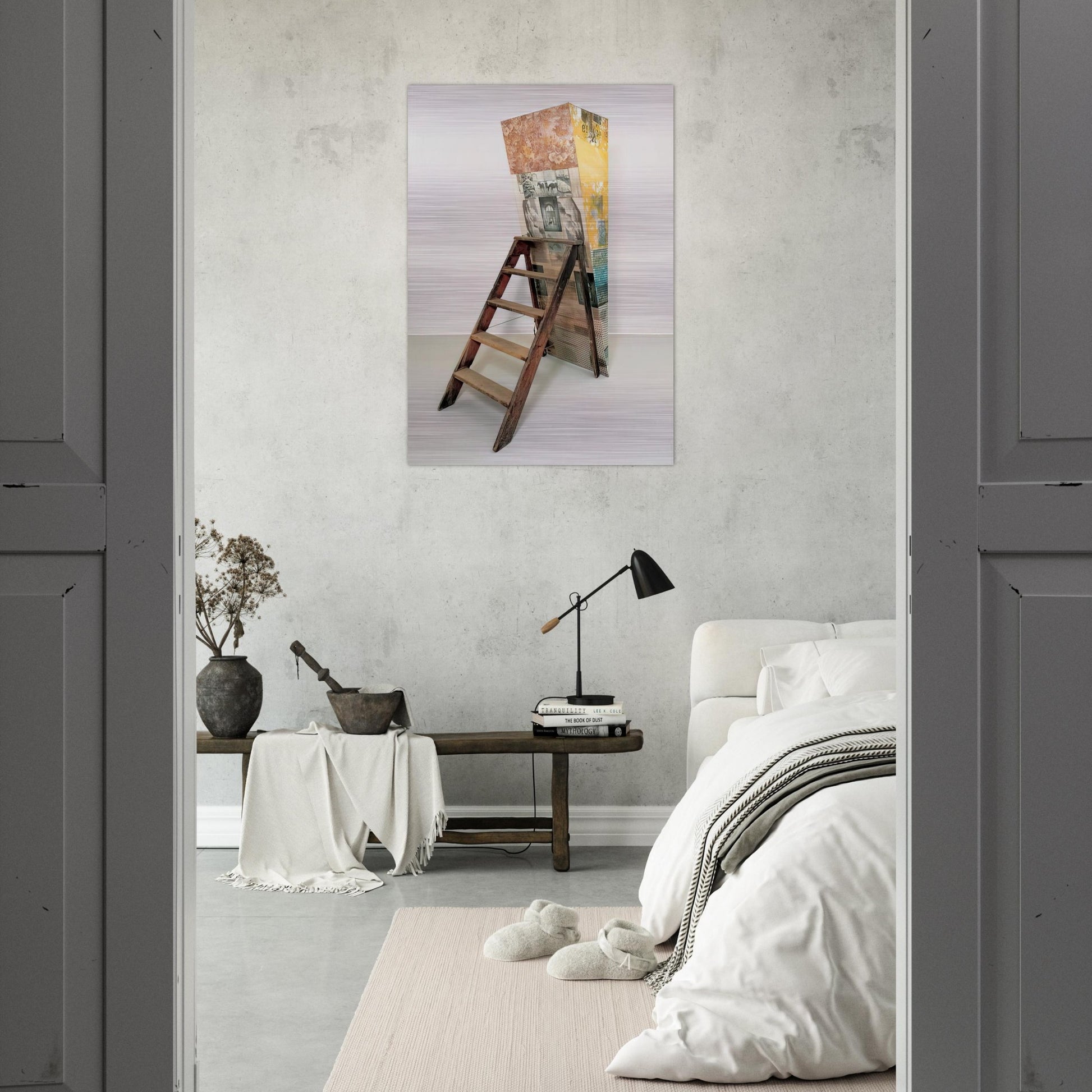 PATRICIAN BARNACLE SCALE 1981 - Robert Rauschenberg Brushed Aluminum Print - 70x100 cm / 28x40 inches | Robert Rauschenberg Aluminum Print | Robert Rauschenberg Prints