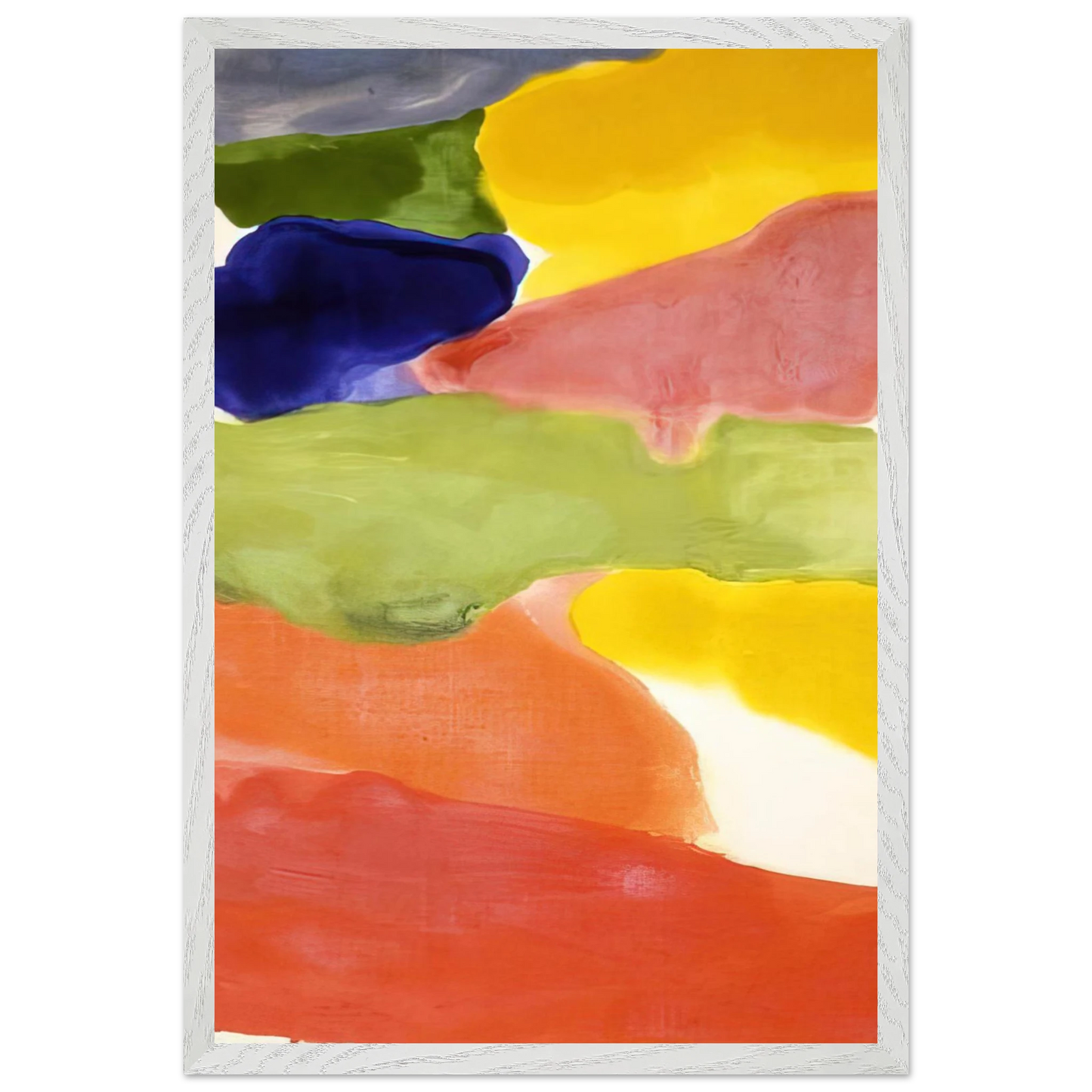 Helen Frankenthaler - Tutti-Fruitti - 1966 Wall art - 50x70 cm / 20x28 inches - Premium Wooden Framed Poster With Fine Art Paper - Wood frame