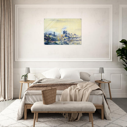 Roofs in L'Estaque - Paul Cézanne Acrylic Print - 70x100 cm / 28x40″ inches