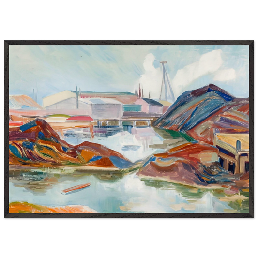 Edisviken - 1937 - Tove Jansson Framed Art Print – Black Wooden Frame - Default Title - -Framed Art Print