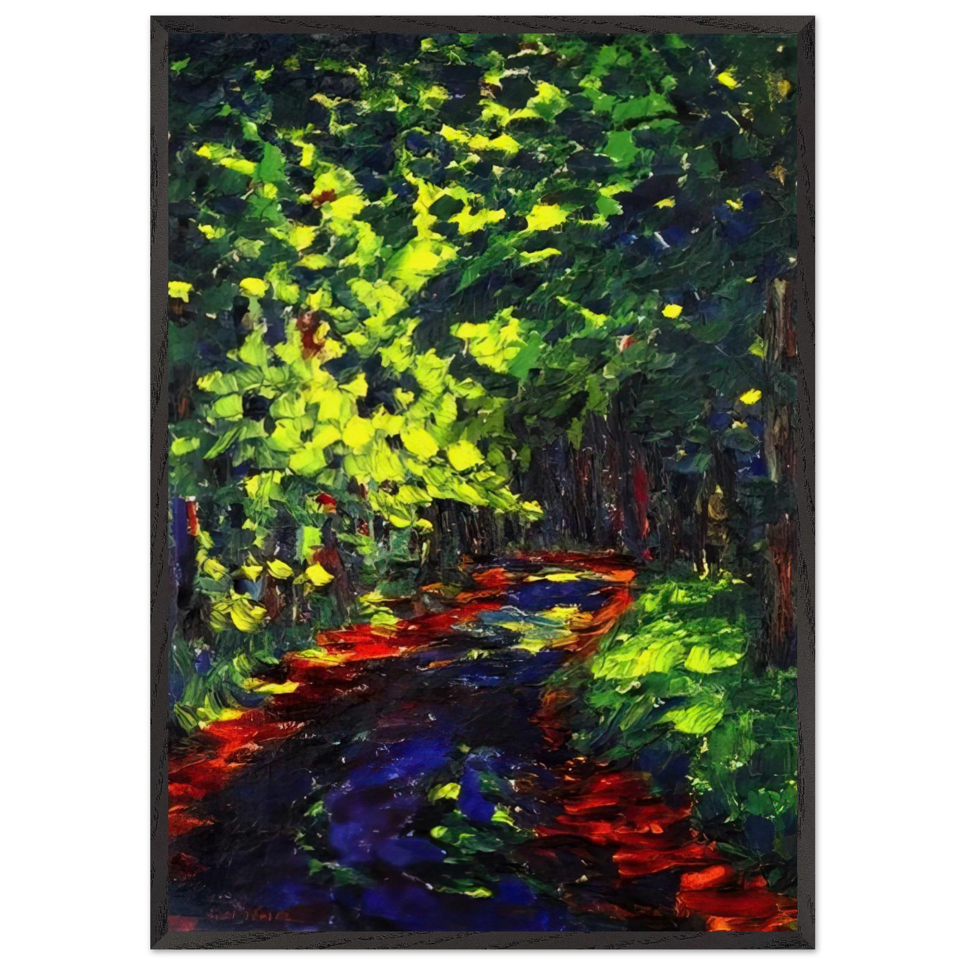 Forest Path N1 - Emil Nolde Framed Art Print – Black Wooden Frame - Default Title - -Framed Art Print