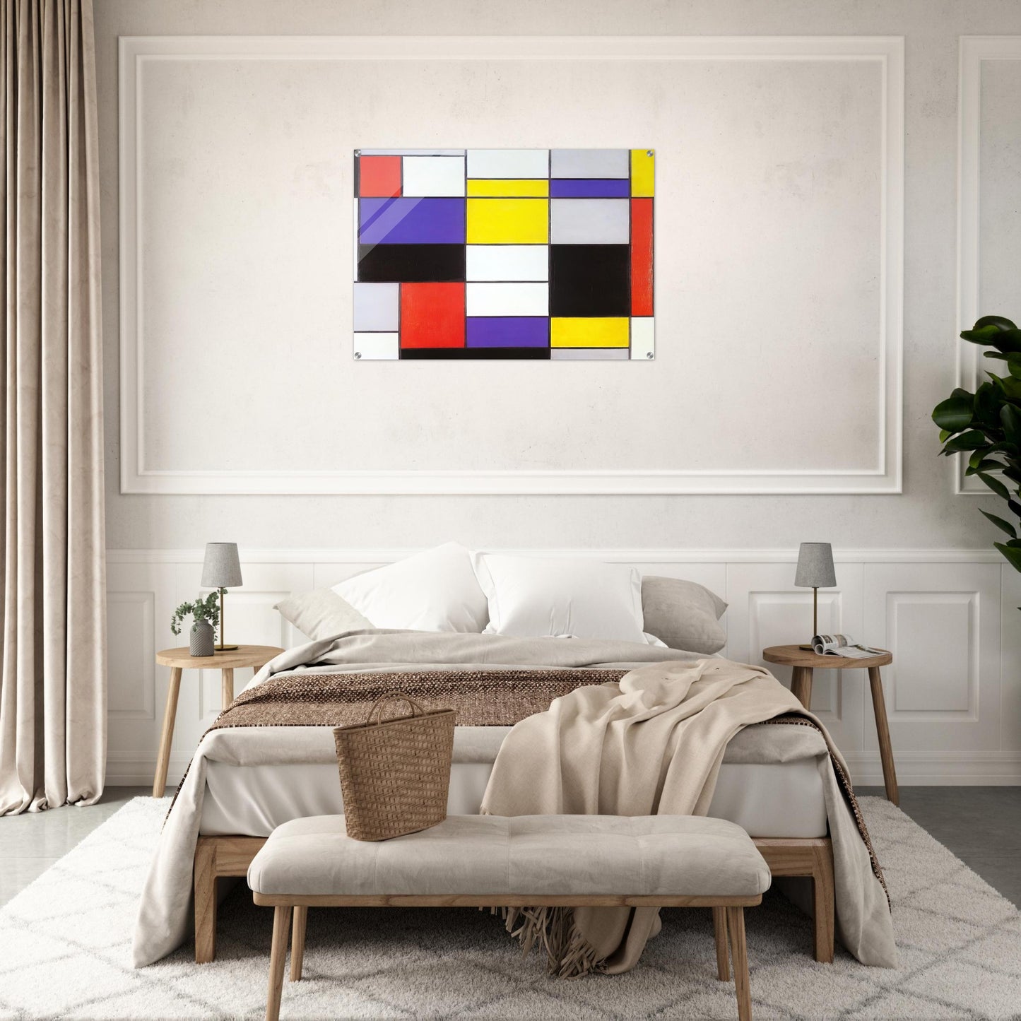 Composition A - Piet Mondrian Acrylic Print - 70x100 cm / 28x40″ inches