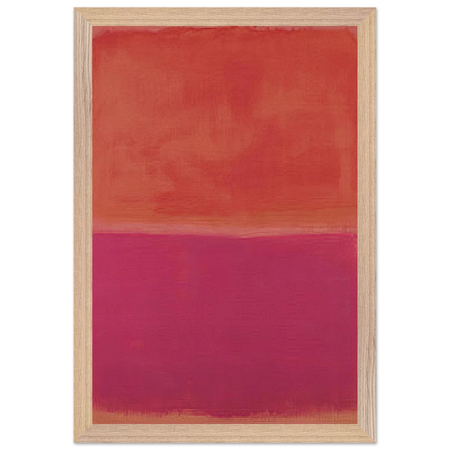 Mark Rothko - No. 3 - 1967 Wall Art - 21x29.7 cm / 8x12" - Premium Wooden Framed Poster With Fine Art Paper - Black frame