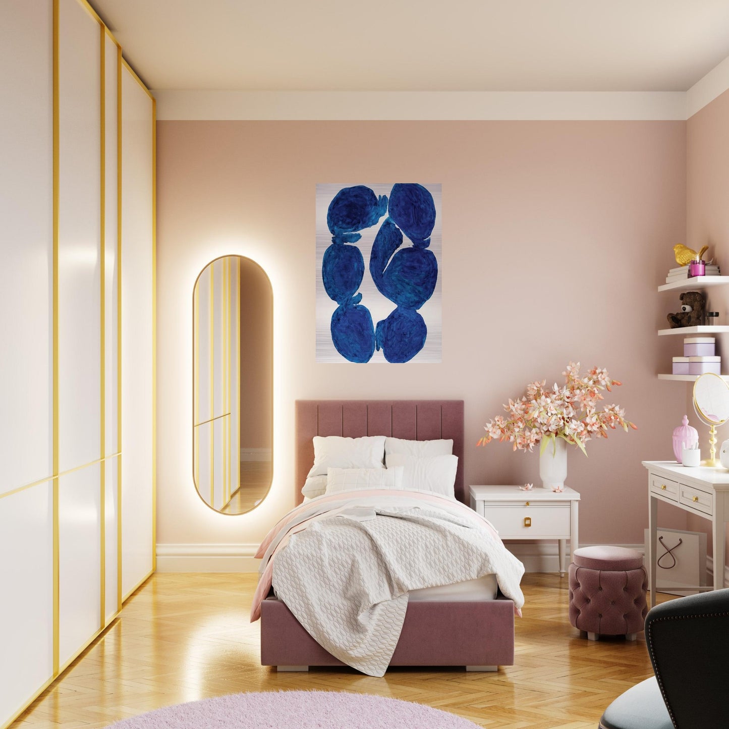 Meun - 1967 - Simon Hantai Brushed Aluminum Print - 70x100 cm / 28x40 inches | Simon Hantai Aluminum Print | Simon Hantai Prints