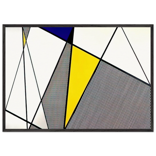 PERFECT PAINTING 1 1985 - Roy Lichtenstein Framed Art Print – Black Wooden Frame - Default Title - -Framed Art Print