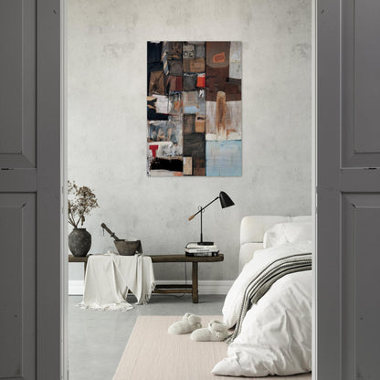 SUMMERSTORM 1959 - Robert Rauschenberg Brushed Aluminum Print - 70x100 cm / 28x40 inches | Robert Rauschenberg Aluminum Print | Robert Rauschenberg Prints