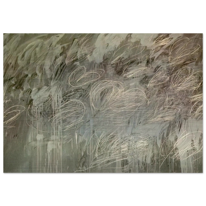 III Notes from Salalah,  Note II  - Cy Twombly Brushed Aluminum Print - 70x100 cm / 28x40 inches | Cy Twombly Aluminum Print | Cy Twombly Prints