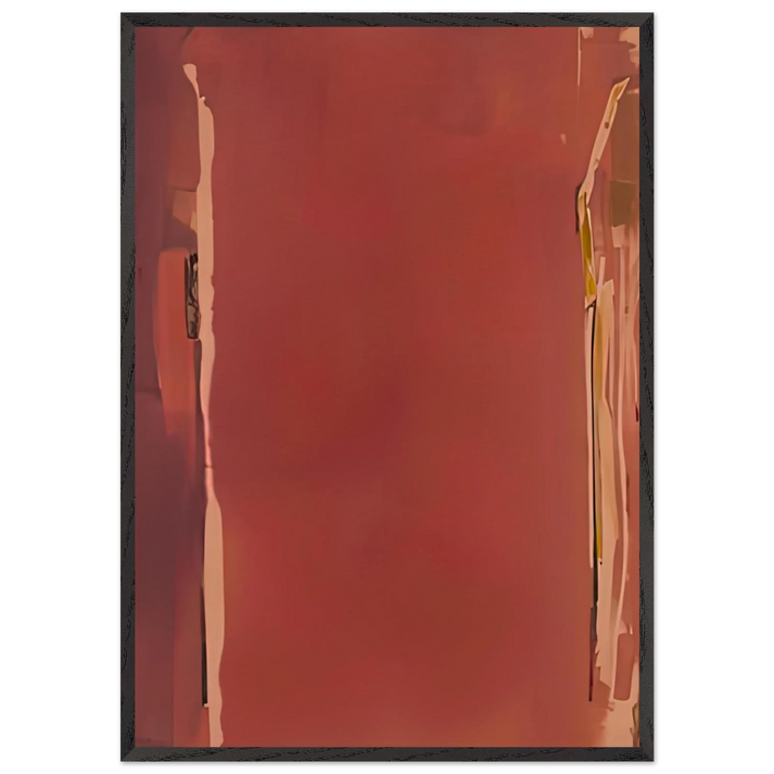 Sentry 1976- - Helen Frankenthaler 70x100 cm / 28x40 inches Framed Art Print – Black Wooden Frame