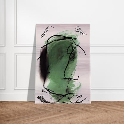 G-1 - 1985 - Emil Schumacher Brushed Aluminum Print - 70x100 cm / 28x40 inches | Emil Schumacher Aluminum Print | Emil Schumacher Prints