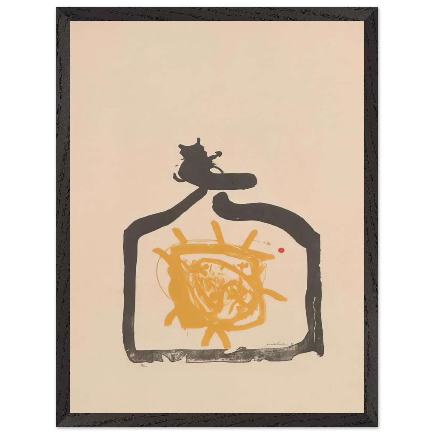 Helen Frankenthaler - May 26th Backwards - 1961 Wall art - 40x50 cm / 16x20 inches - Premium Wooden Framed Poster With Fine Art Paper - Black frame