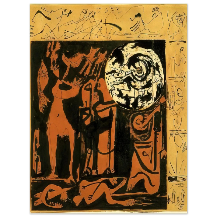 Jackson Pollock - UNTITLED 3  75x100 cm / 30x40inches Fine Art Poster