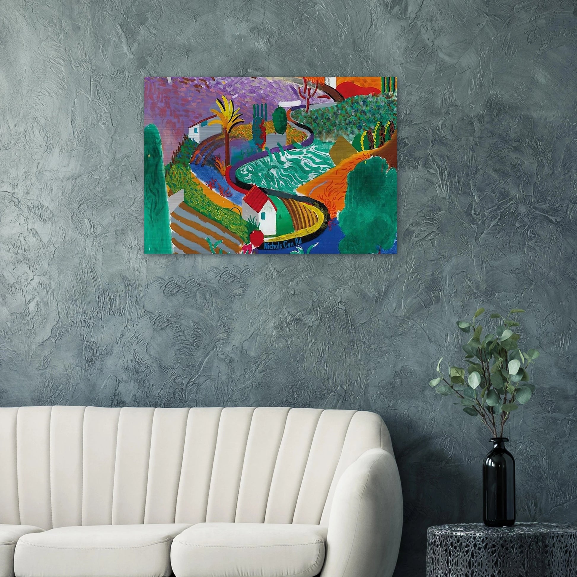 David Hockney - David Hockney Brushed Aluminum Print - 70x100 cm / 28x40 inches | David Hockney Aluminum Print | David Hockney Prints