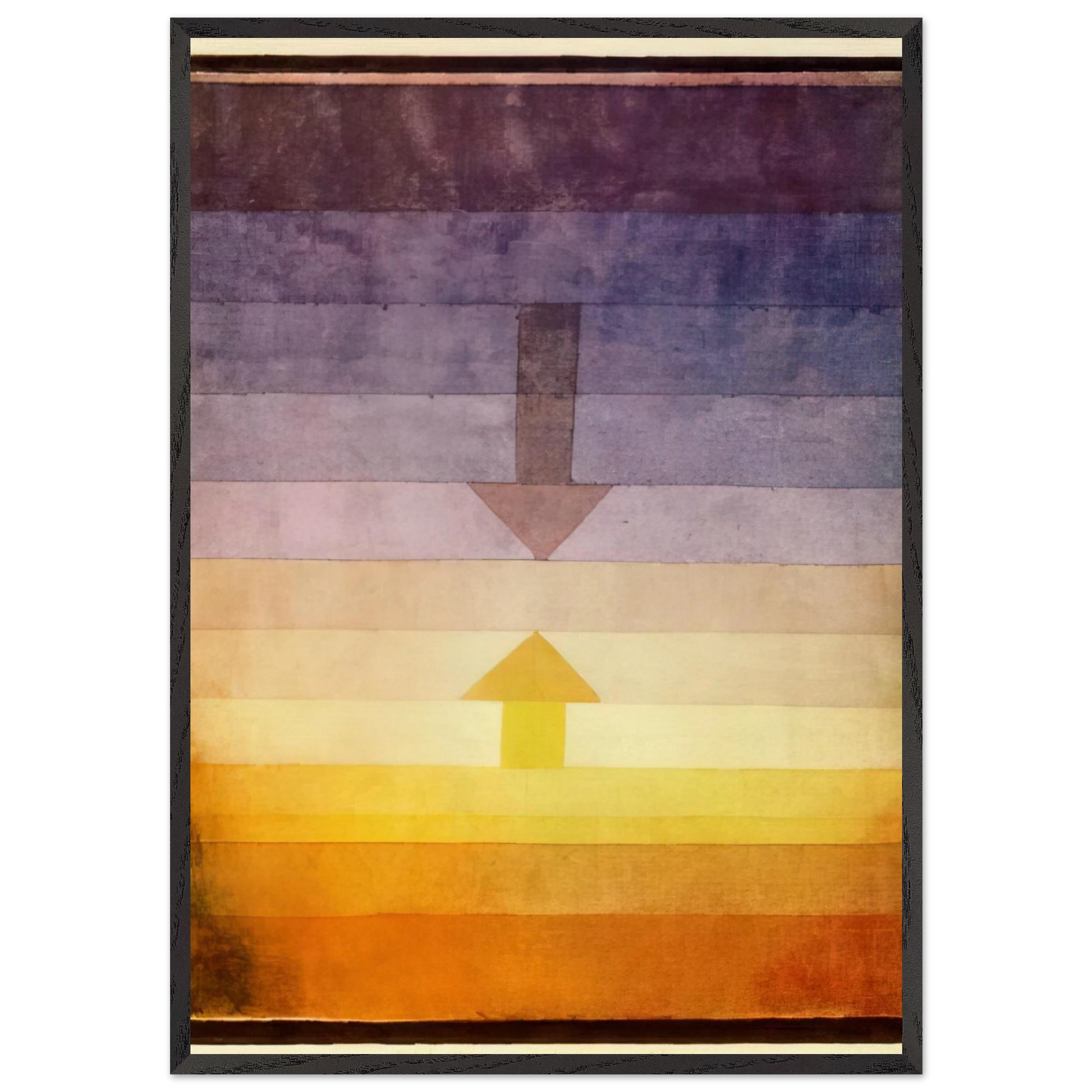 SEPARATION IN THE EVENING 1922 - Paul Klee Framed Art Print – Black Wooden Frame - Default Title - -Framed Art Print