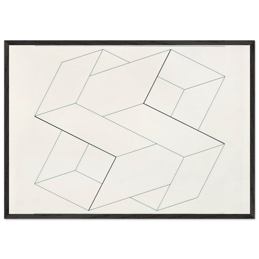 STRUCTURAL CONSTELLATION 1962 - Josef Albers Framed Art Print – Black Wooden Frame - Default Title - -Framed Art Print
