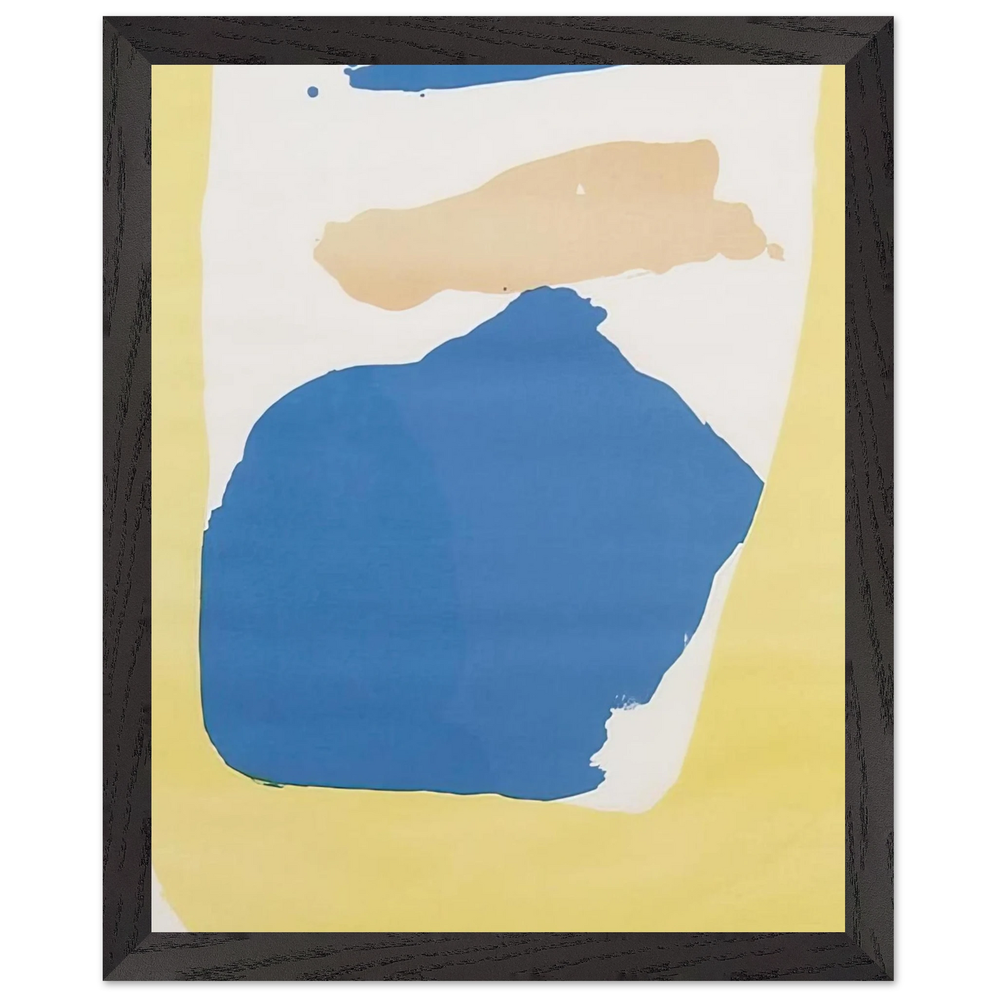 Helen Frankenthaler - Frankenthaler Preview - 1965 Wall art - 30x45 cm / 12x18 Inches - Premium Wooden Framed Poster With Fine Art Paper - Black frame