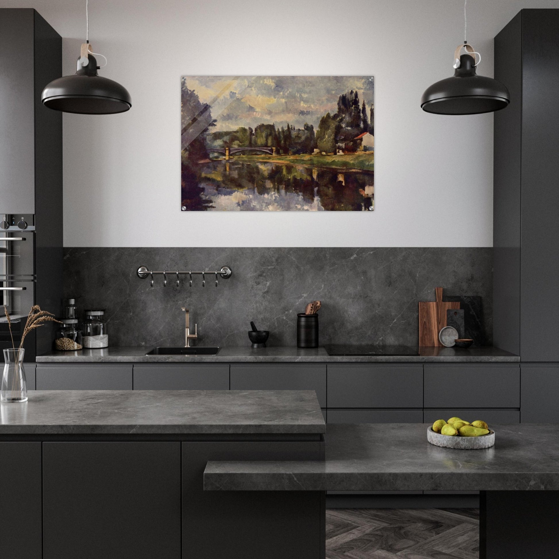 Bridge over the Marne - Paul Cézanne Acrylic Print - 70x100 cm / 28x40″ inches