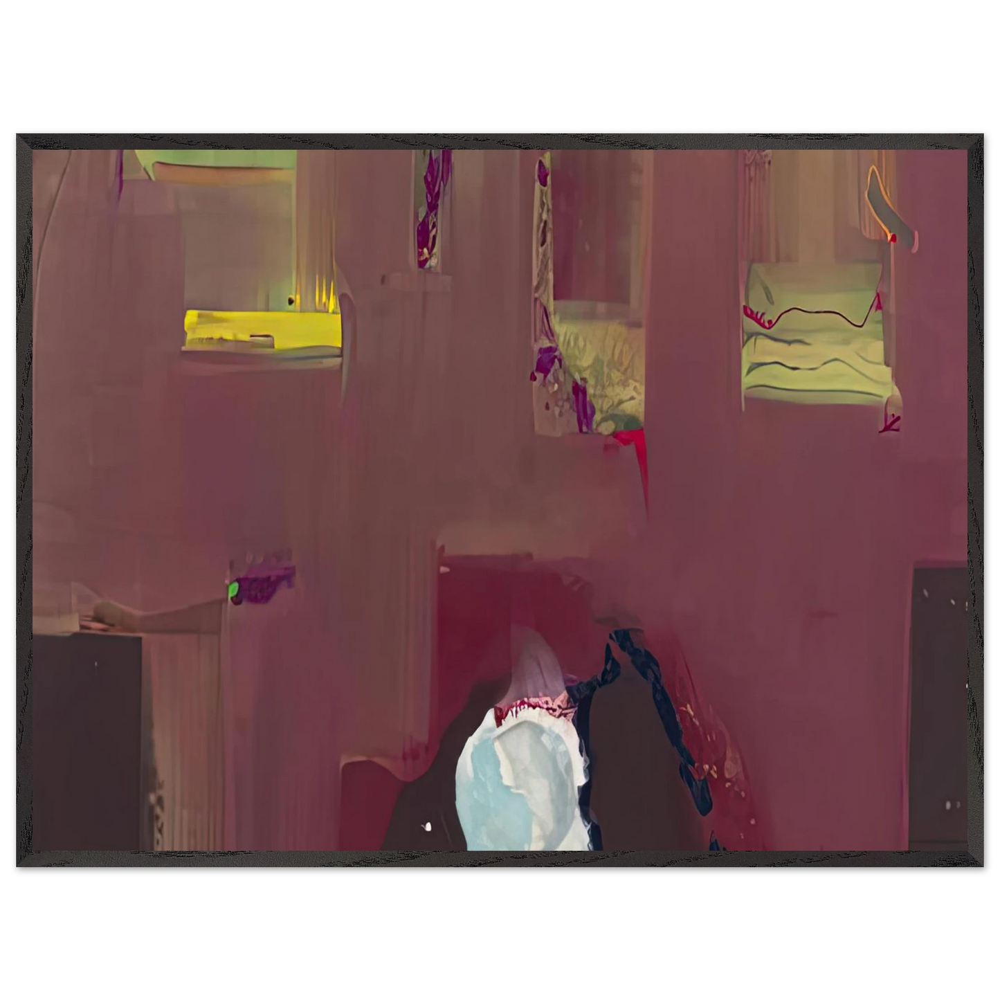 Helen Frankenthaler - Yin Yang, 1990- Wall Art - 60x80 cm / 24x32 inches - Fine Art Poster - -